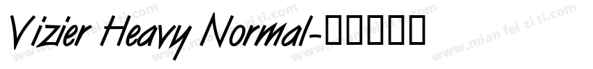 Vizier Heavy Normal字体转换
